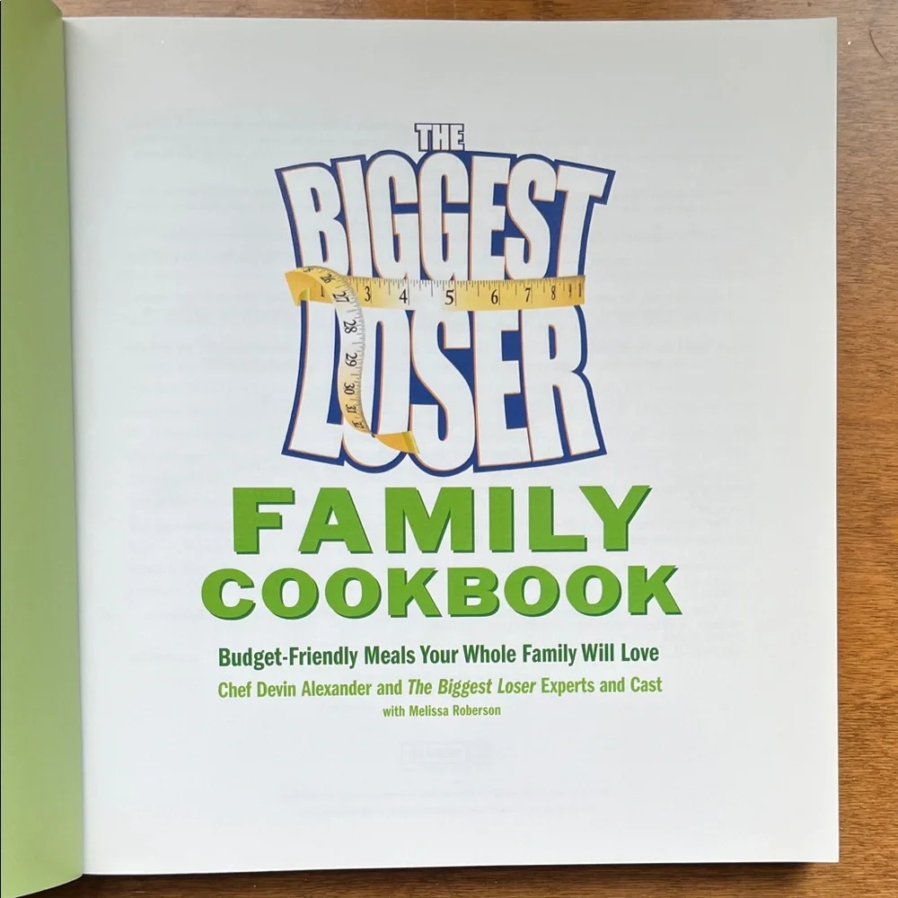 Biggest Loser Family Cookbook - Green Cover